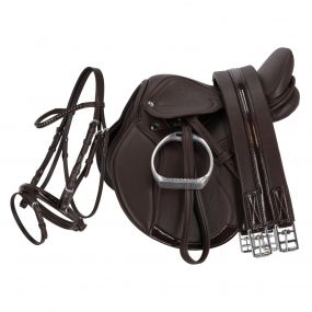 Complete saddle set Melbourne Brown Pony