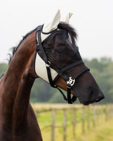 Fly Mask with detachable nose flap Beige Foal