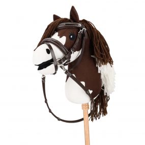 Bridle luxury stitched Hobby horse Dark brown