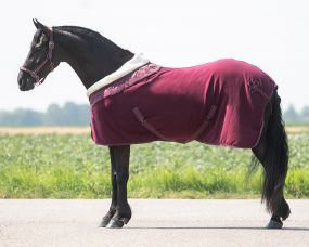 Fleece rug Lily Burgundy 185