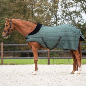 Stable rug Avélie 200gr shoulder cut out Jungle green 215