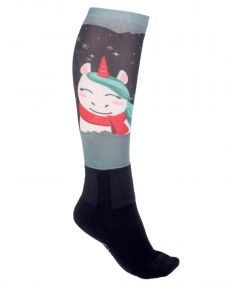 Knee stockings Cheery Winter unicorn 30-35