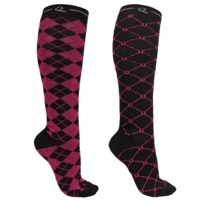 Knee stockings Classic (2-pack) Hot Pink 39-42