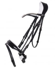 Bridle Nehza Black/white Cob